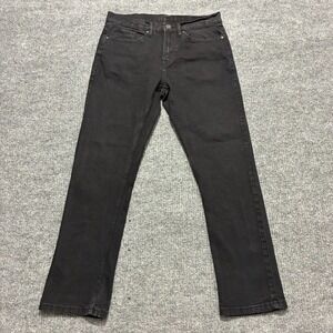 Copper Denim Mens Jeans Size 32x30 Black Straight Leg Stretch Mid Rise